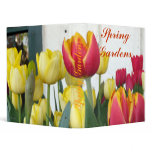 "Red Yellow Orange Tulips" binders