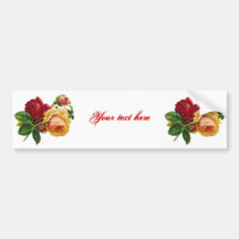 Red & Yellow Roses Bumper Sticker