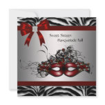 Red Zebra Sweet 16 Masquerade Party