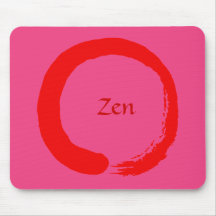 Red Zen Mousepad 2Pi