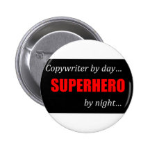 Redacteur publicitaire de super héros pin's