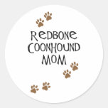 Redbone Coonhound Mom Stickers