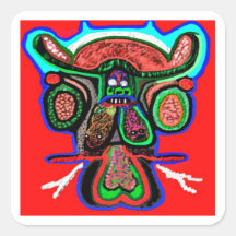 REDBULL STBX High Society Club Animal Square Stickers
