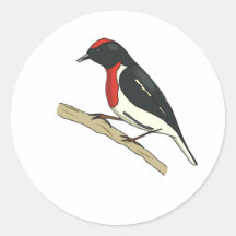 Redding Robin Round Sticker