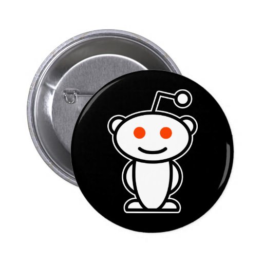 Reddit Alien Pinback Button