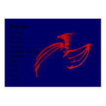 RedDraak Profile Card Business Cards