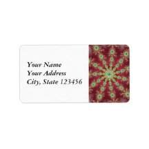 Redgreen Star Custom Address Label