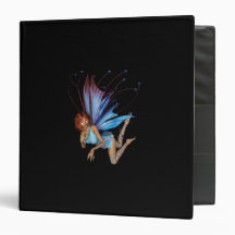 Redhead 3D Pixie - Purple & Blue Binder
