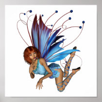 Redhead 3D Pixie - Purple & Blue