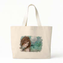Redhead Elf & Blue Glass Night Designs Canvas Bag