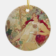 Redhead Goddess Christmas Tree Ornament