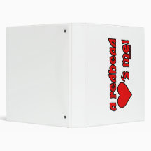 Redhead Loves Me 3 Ring Binders
