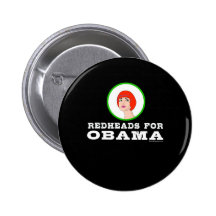 Redheads for Obama Button