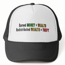 Redistributed Wealth caps Trucker Hats