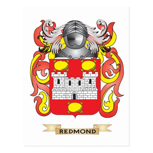 Redmond Coat of Arms (Family Crest) Postcard