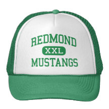 Redmond - Mustangs - High - Redmond Washington Mesh Hats