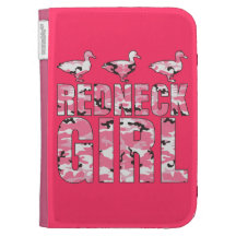 Redneck Girl Pink Camouflage Duck Pink Kindle Case