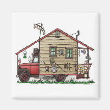 Redneck Hillbilly Camper Magnets