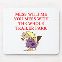 redneck hillbilly joke mouse pad