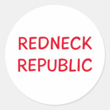 redneck republic sticker