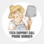 Redneck Support Number Sticker