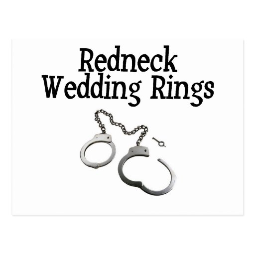 Redneck Wedding Rings Post Cards