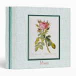 Redoute Vintage Rose Botanical Vinyl Binders