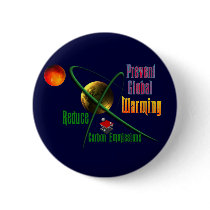 Reduce Carbon Emmissions Pinback Button