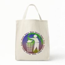 Reduce Recycle Reuse Grocery Tote Bags