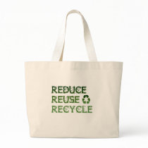 Reduce Reuse Recycle Canvas Bag