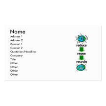 Reduce, Reuse, Recycle Business Cards