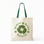 Reduce Reuse Recycle Canvas Tote Bag