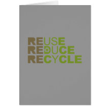 Reduce Reuse Recycle Cards