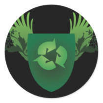Reduce Reuse Recycle Crest Sticker