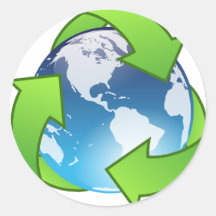 Reduce, Reuse, Recycle (Earth) Sticker