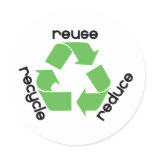 Reduce reuse recycle! Ecology design! Sticker