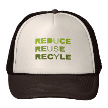 Reduce Reuse Recycle Hats
