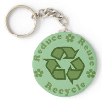 Reduce Reuse Recycle Keychains