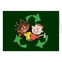 Reduce Reuse Recycle Kids Card