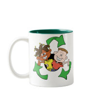 Reduce Reuse Recycle Kids Coffee Mug