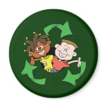 Reduce Reuse Recycle Kids magnets