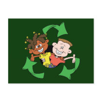 Reduce Reuse Recycle Kids Post Cards