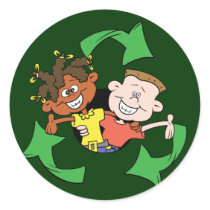 Reduce Reuse Recycle Kids Sticker