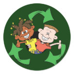 Reduce Reuse Recycle Kids stickers