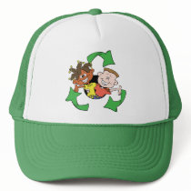 Reduce Reuse Recycle Kids Trucker Hat
