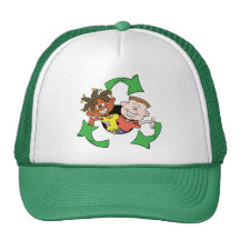 Reduce Reuse Recycle Kids Trucker Hat