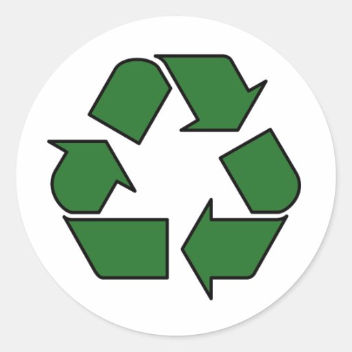 Reduce Reuse Recycle Logo Symbol Arrow 3R Sticker