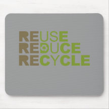 Reduce Reuse Recycle Mouse Mats
