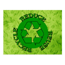 Reduce Reuse Recycle Post Card