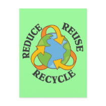 Reduce Reuse Recycle Post Cards
